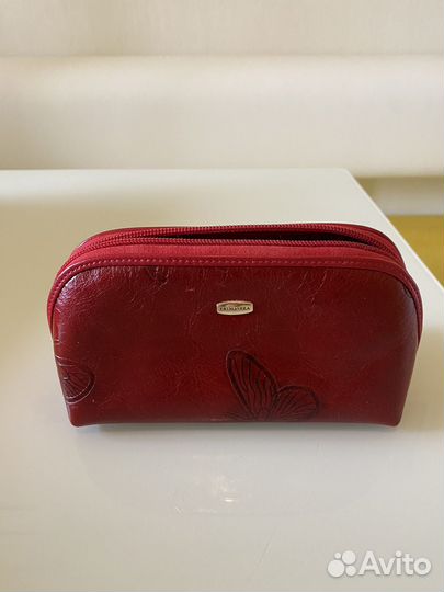 Косметичка натуральная кожа