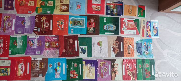 Обертки от шоколада 90-х и 00-х годов