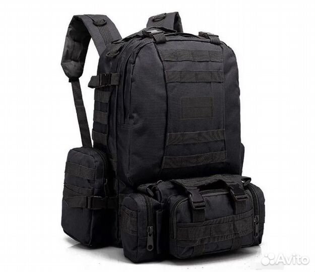 Рюкзак тактический 55л туристический военный 4 в 1