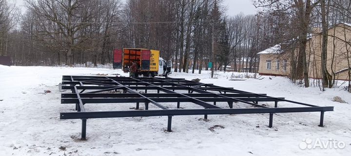 Фундамент на винтовых сваях Винтовые сваи под ключ