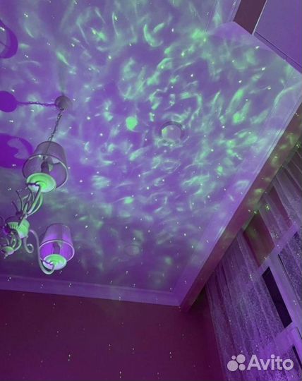 Лазерный проектор Звёздное небо 8w Блютуз колонка