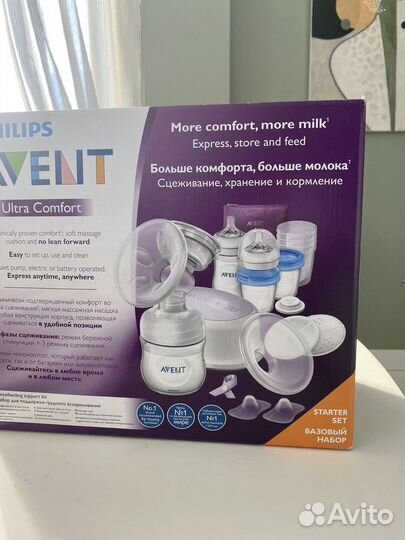 Молокоотсос avent электрический