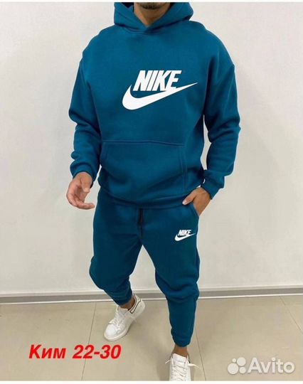 Спортивный костюм мужской теплый на флисе Nike