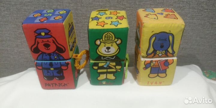 Кубики-мякиши в комплекте 6 шт