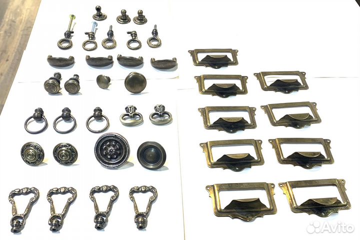 Бронзовые замки, петли, накладки для мебели Франци