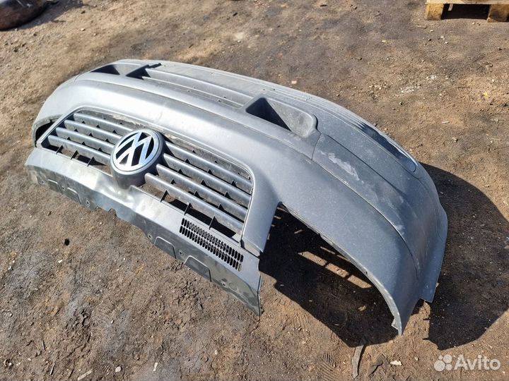 Передний бампер Vw Transporter T5 дорест в сборе