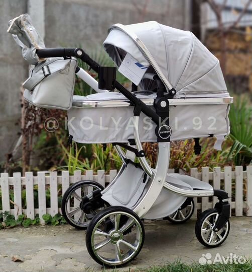 Коляска 3в1 Экокожа