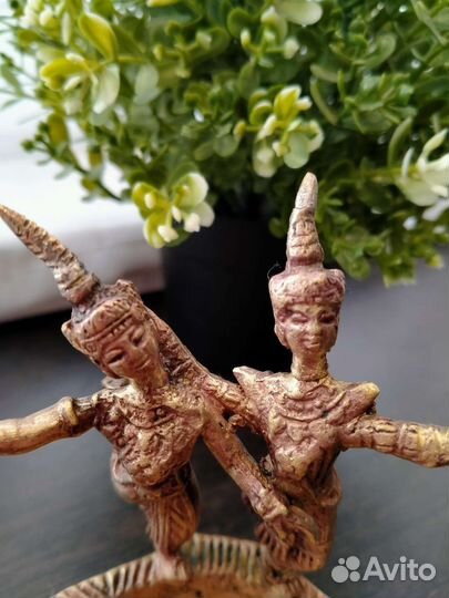 Статуэтка пепельница Камбоджа бронза винтаж