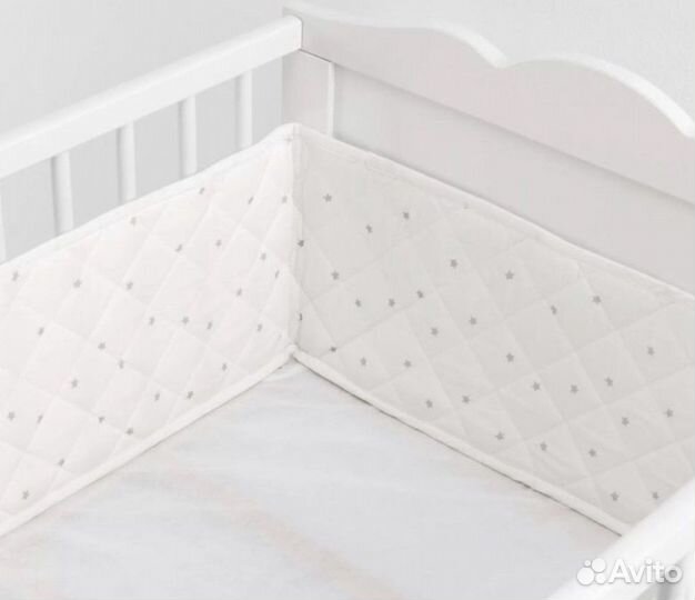 Защитные бортики для кроватки IKEA, серия лен