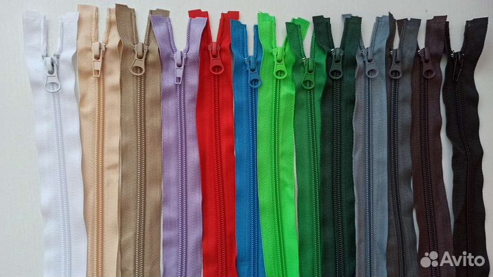 Молнии спираль 70 см разъемные