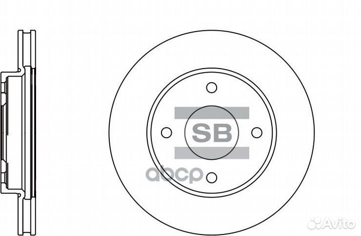 Диск тормозной (40206-EE320) SD4207 Sangsin brake