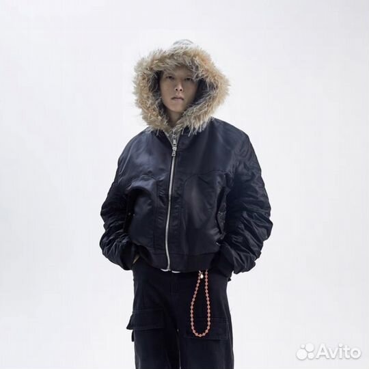 Бомбер с мехом Archive Rick Owens Type y2k