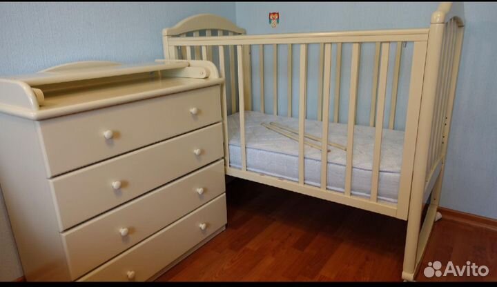 Детская кроватка Лель с комодом + подарки