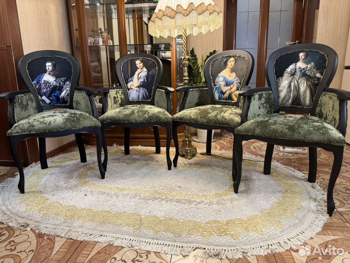 Новые полукресла, в стиле Барокко, 4шт