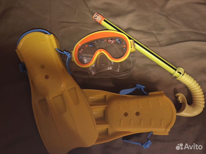 Ласты, маска, трубка детские для плавания