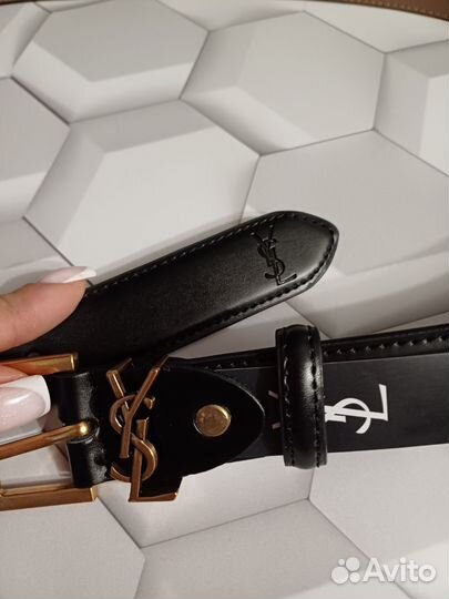 Ремень женский кожаный YSL