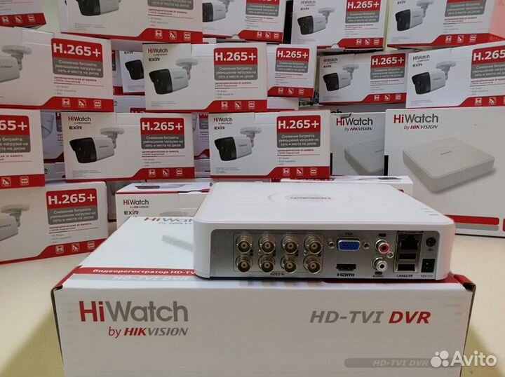 Видеорегистратор на 8 каналов DS-H208QA HiWatch