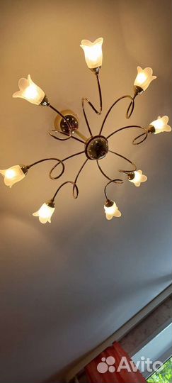 Люстра потолочная бу