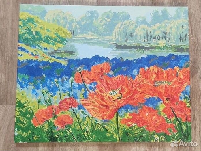 Картины по номерам раскрашенная