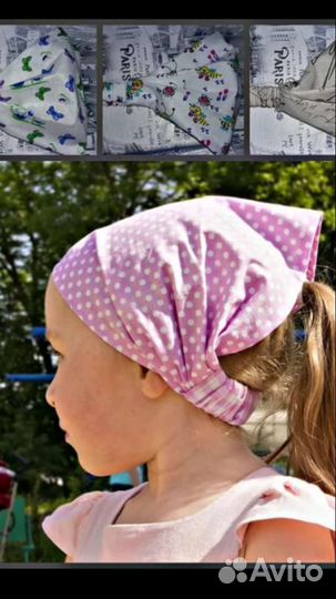 Косынка на резинке, бандана