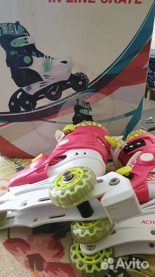 Роликовые коньки детские раздвижные