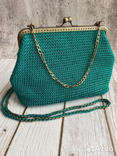Сумка вязаная женская фермуар