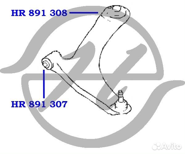 Сайлентблок перед прав / лев