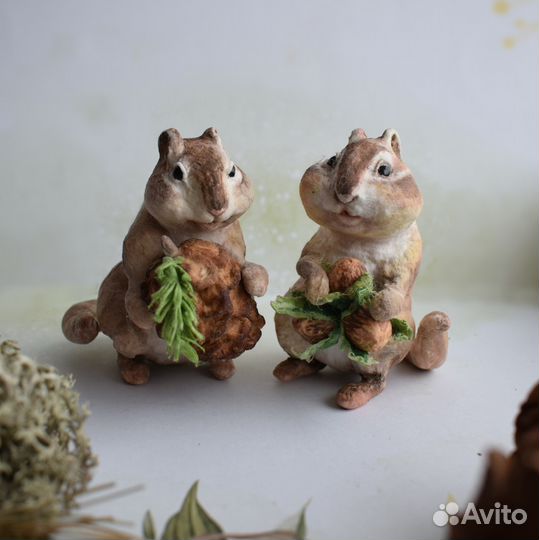 Ватные елочные игрушки