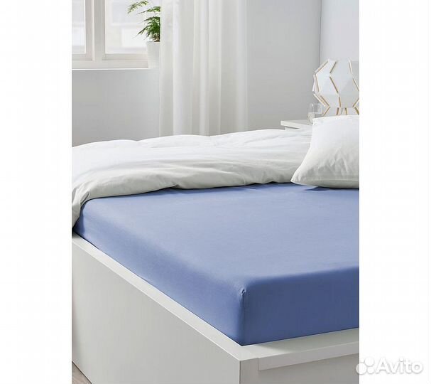 Простынь GoodNight Сатин 160х200х20 Лаванда на рез