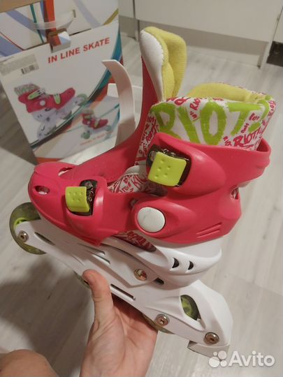 Роликовые коньки детские раздвижные