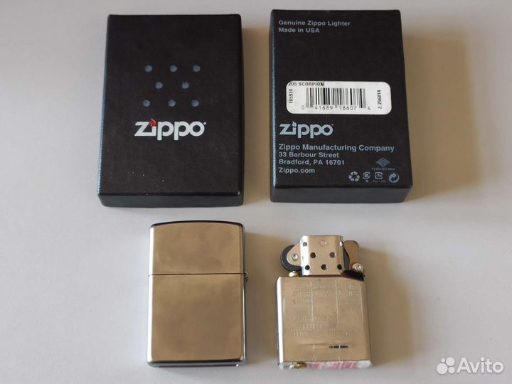 Зажигалка Zippo Scorpion Black 205