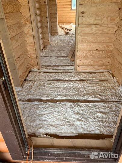 Утепление стен жилого дома пеной