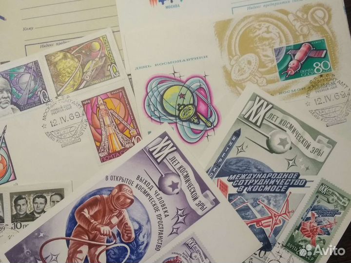 Почтовые конверты первого дня Космос 1968-1984 гг