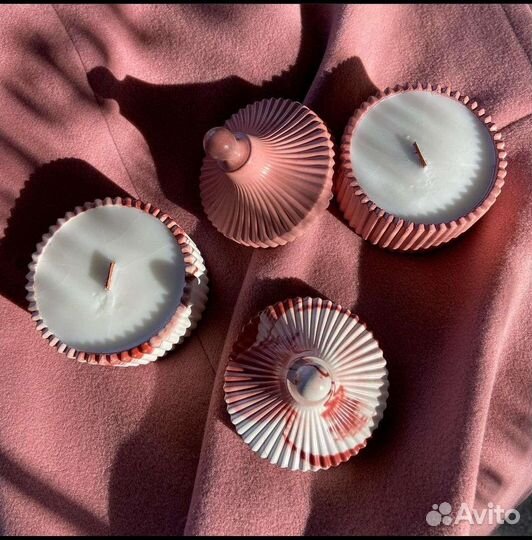 Свеча Шкатулка эко Кокосовый воск