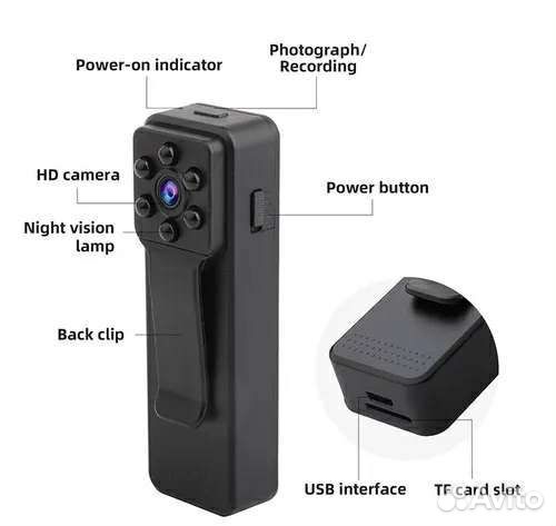 Мини камера нагрудный регистратор К11