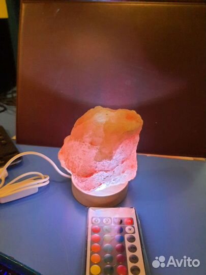 Солевая лампа с пультом управления