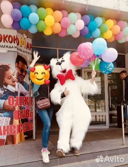 Ростовая кукла белый медведь