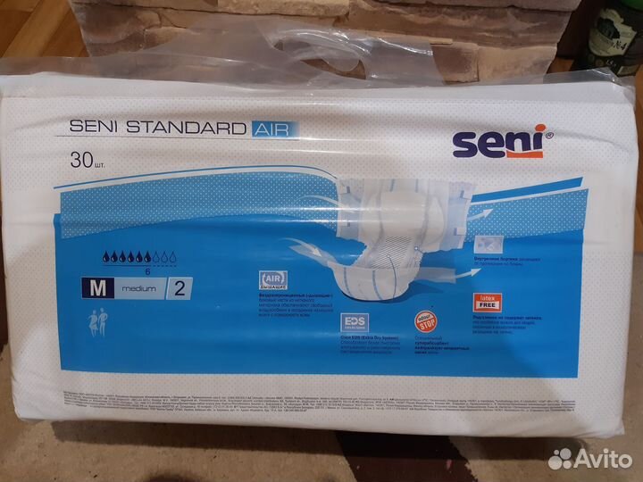 Памперсы для взрослых seni 3 m 30шт