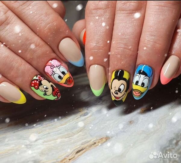 Маникюр-педикюр наращивание ногтей