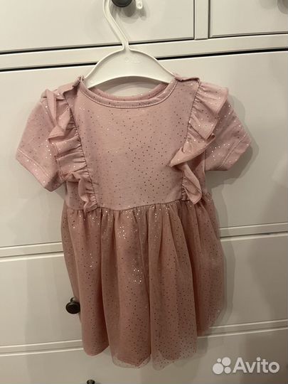 Нарядное платье для девочки 74 80