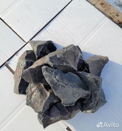 Базальт колотый премиум камни для сауны бани