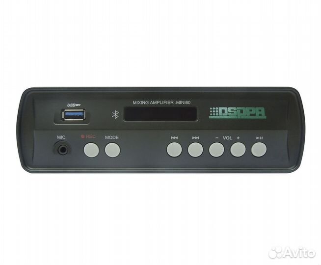 Компактный стерео микшер-усилитель 2*60 Вт новый