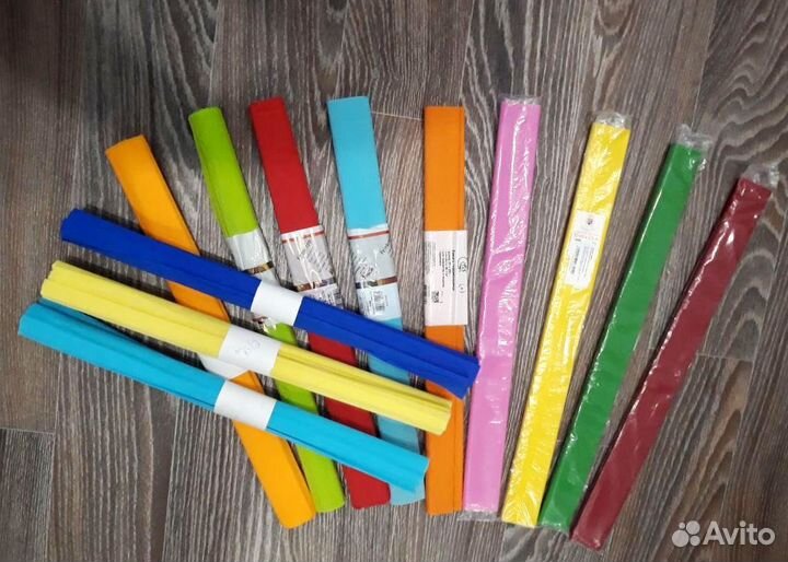 Набор крепированной гофрированной бумаги