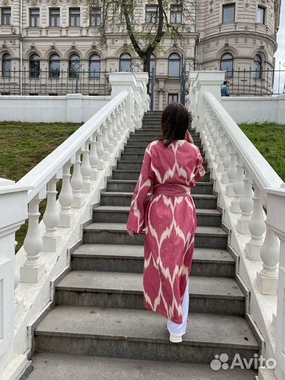 Кимоно узбекское из иката (ткань из Узбекистана)