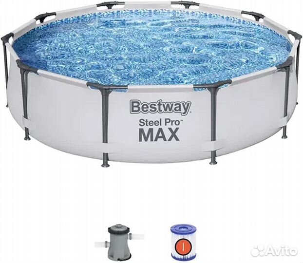 Бассейн каркасный bestway steel pro max 3.05x76