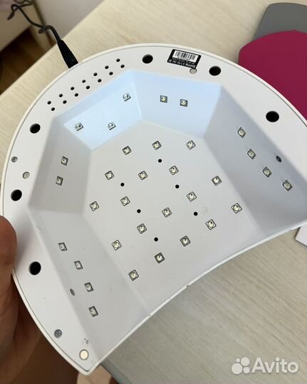 Лампа для маникюра sun 2c кварцевая +материалы