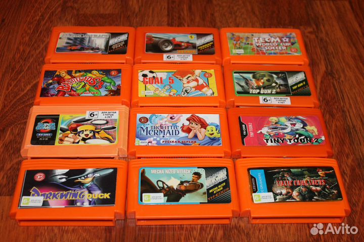 Картриджи Денди 8-бит (12 шт - новодел)