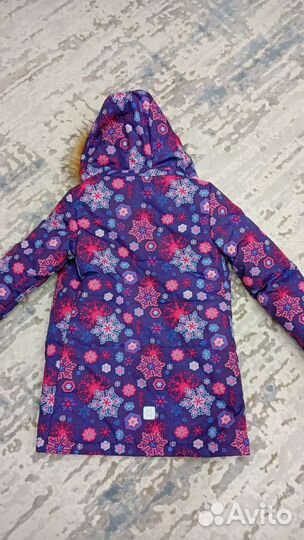 Пуховик зимний для девочки 134 140