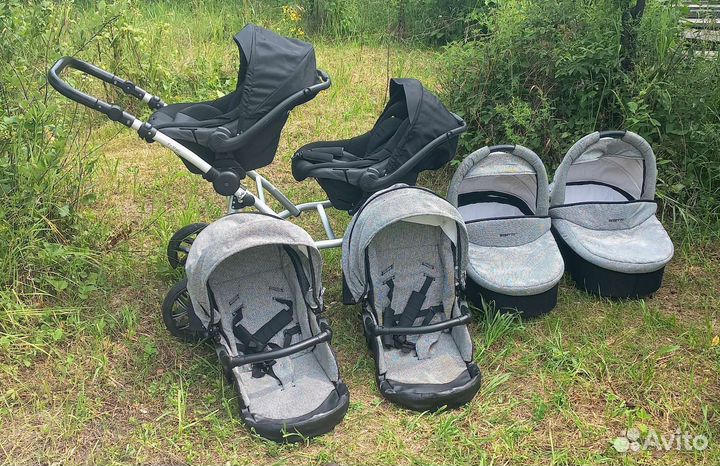 Коляска для двойни 3 в 1