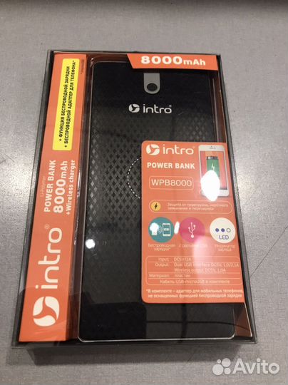 Внешний аккумулятор Powerbank 8000mAh